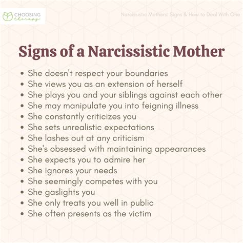narcissistic mother